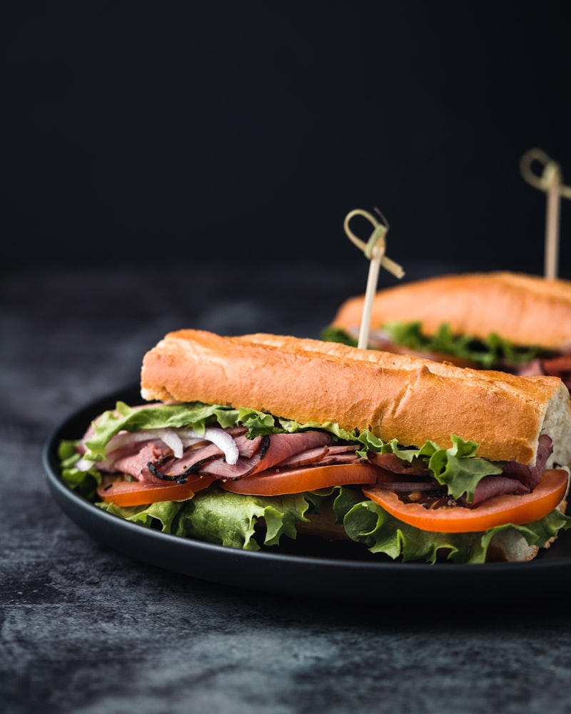 Toasted deli sandwich